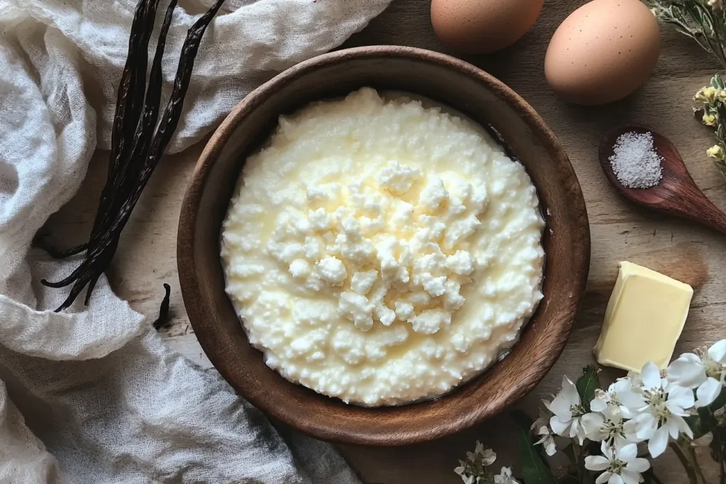 kefir sheet cake recipe card