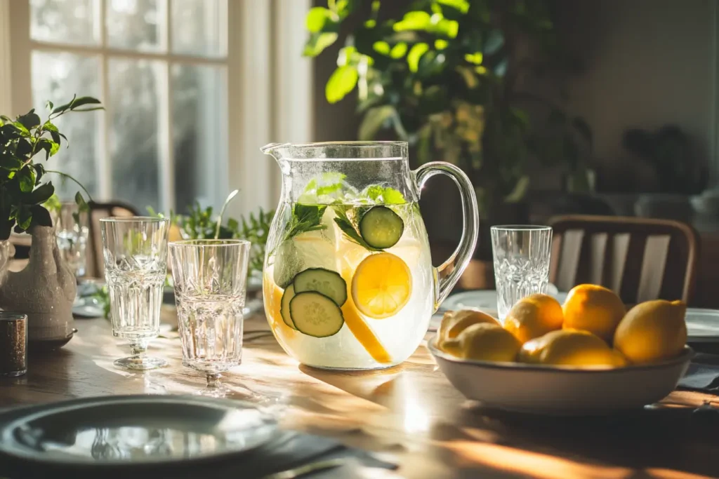 Lemon and Cucumber Water