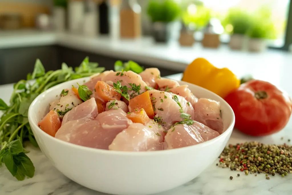 How to Mash Raw Chicken