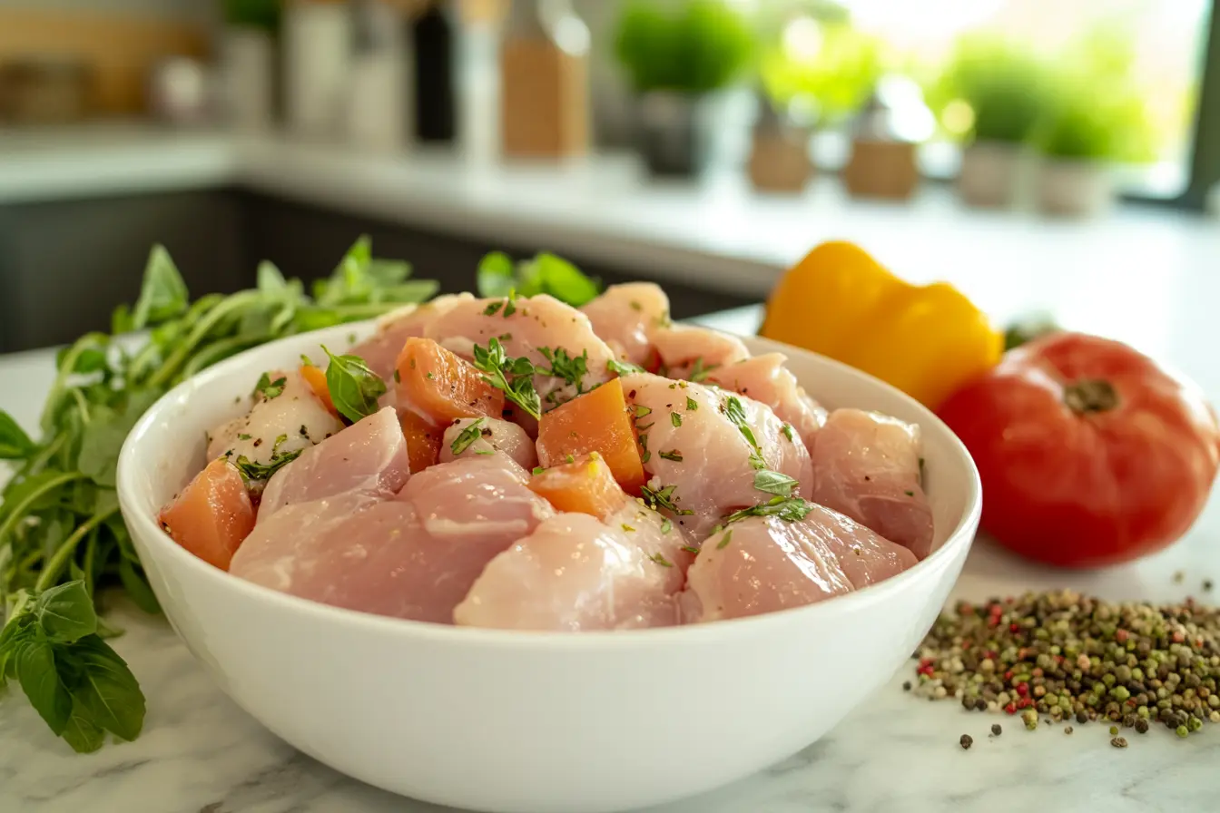 How to Mash Raw Chicken