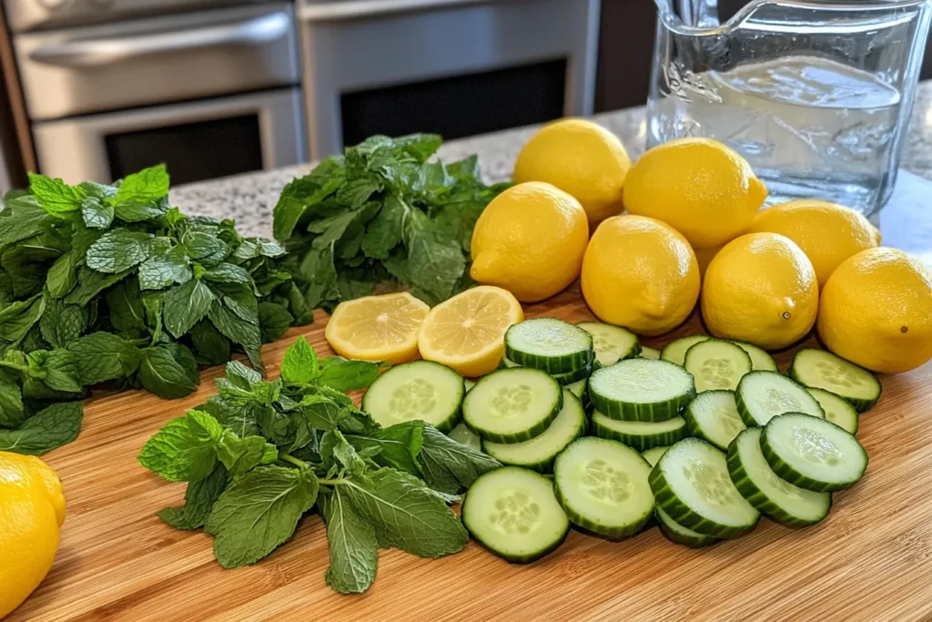 Lemon and Cucumber Water
