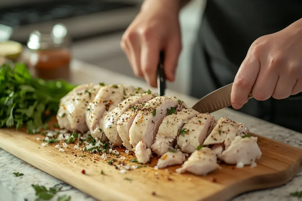 What is the best way to cook diced chicken?