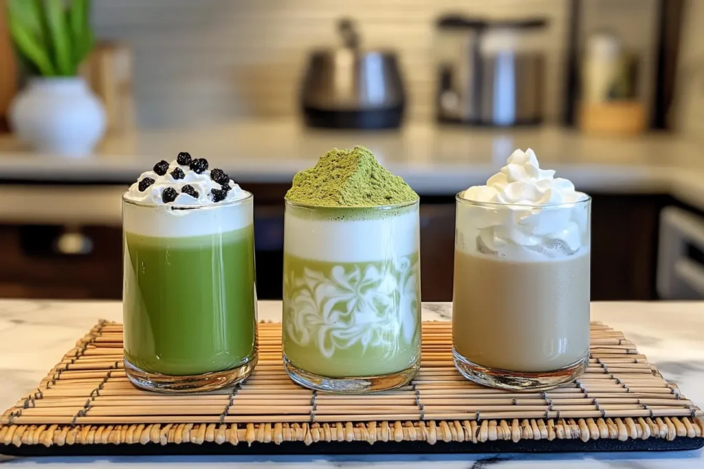 green tea with milk