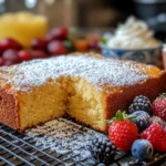 kefir sheet cake recipe card