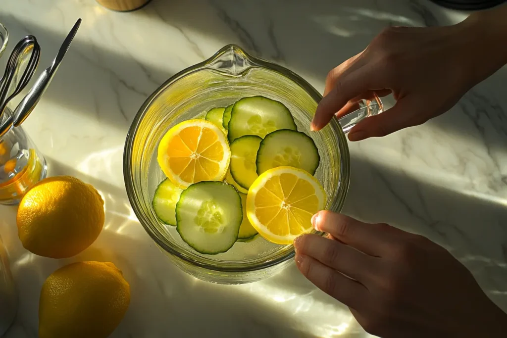 Lemon and Cucumber Water