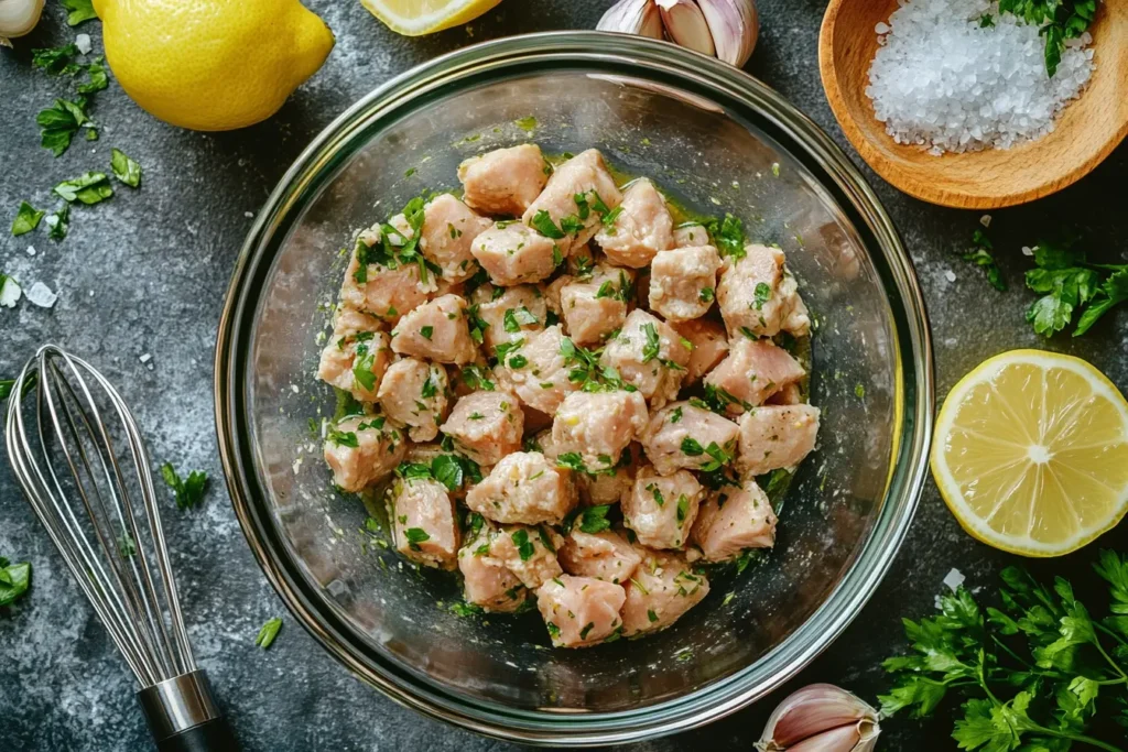 What is the best way to cook diced chicken?
