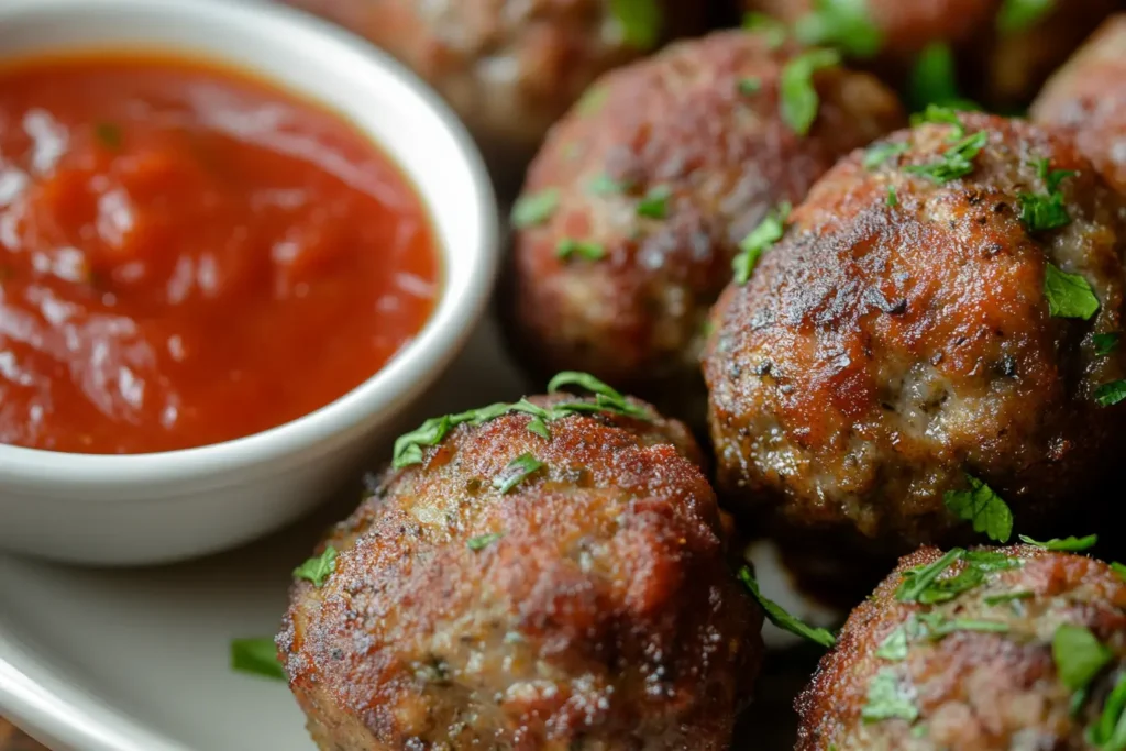 How long do I cook frozen meatballs in the air fryer?