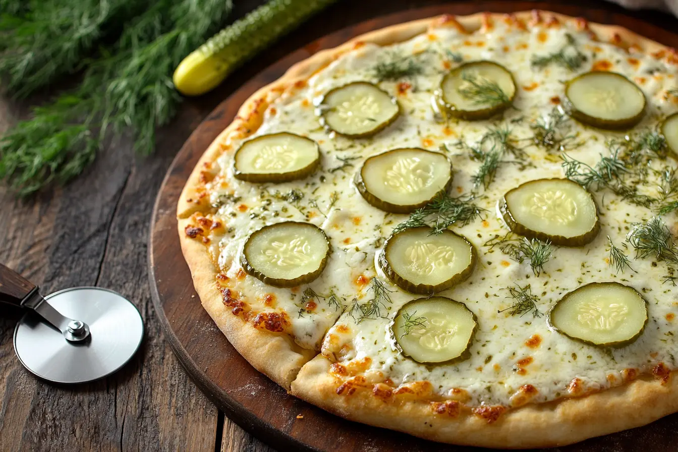 What does pickle pizza taste like?