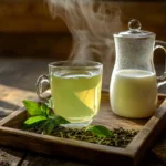 can you put milk in green tea