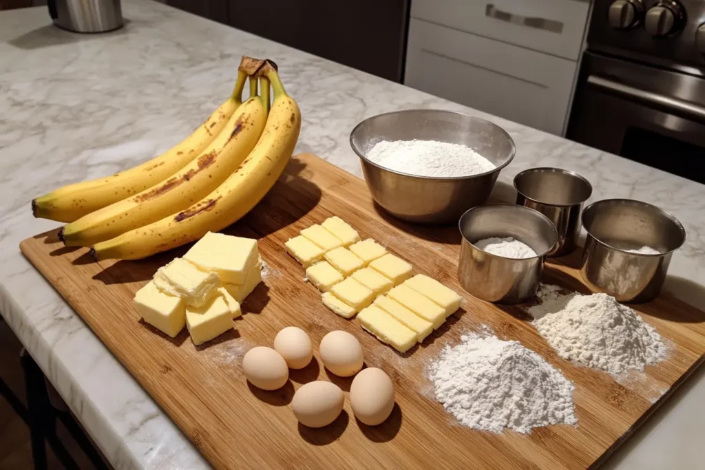 Ingredients for Banana Bread Cookies